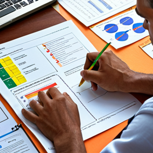 **

A focused Civil Construction Safety Engineer studying Brazilian Regulatory Standards (NRs) with color-coded notes, mind maps, and practice exam questions scattered on the desk. The environment is lit by natural light, conveying a sense of dedicated learning and information organization.

**