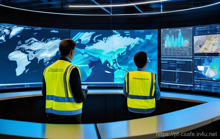 건설안전 관련 대학원 과정 정보 - **Prompt 2: Engaging Construction Safety Training Session**
    "A vibrant, realistic indoor photogr...